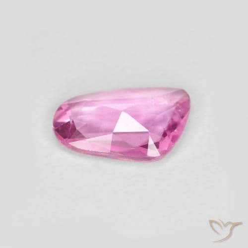 0.64ct Intense Pink Sapphire, Fancy Shape, 6.8x4.9 mm