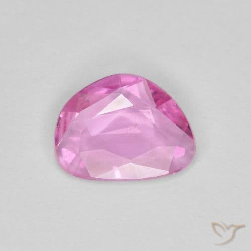 0.63ct Intense Pink Sapphire, Fancy Shape, 6.9x5.3 mm