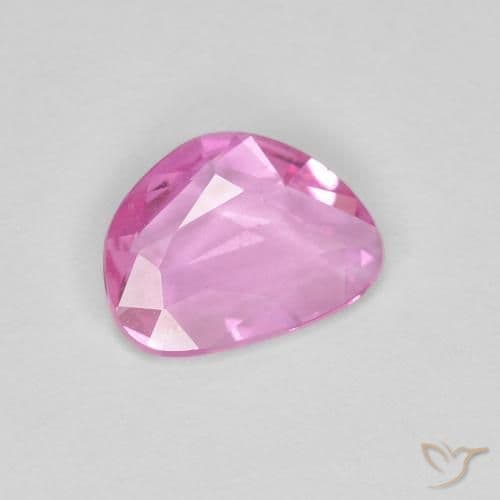 0.63ct Intense Pink Sapphire, Fancy Shape, 6.9x5.3 mm
