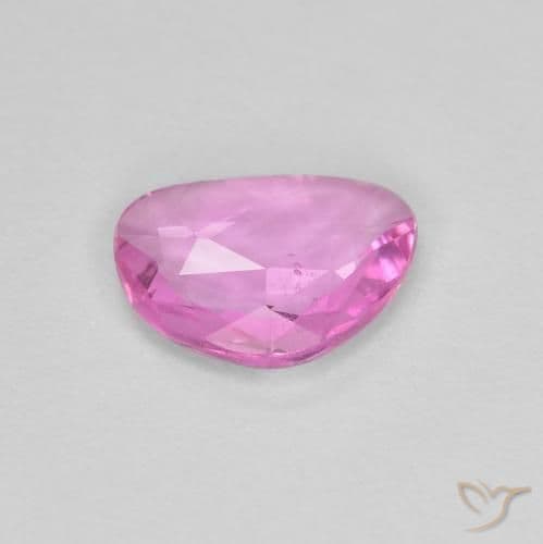 0.63ct Intense Pink Sapphire, Fancy Shape, 6.9x5.3 mm