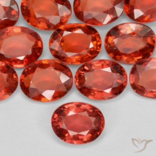 0.45ct Natural Bright Red Sapphire, Oval Cut, 5.1x4.1 mm