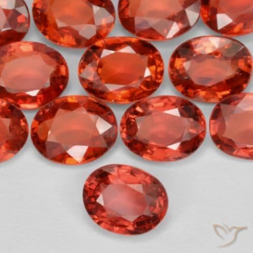 0.45ct Natural Bright Red Sapphire, Oval Cut, 5.1x4.1 mm