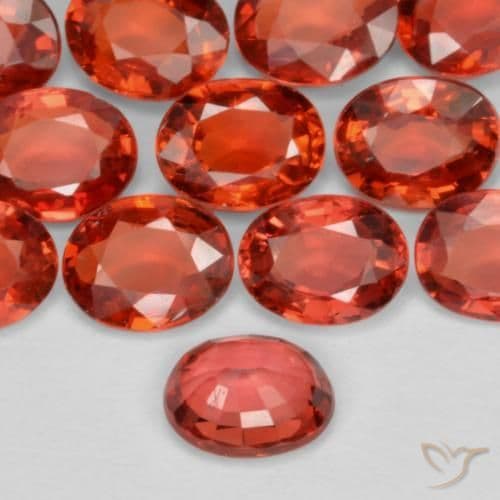 0.45ct Natural Bright Red Sapphire, Oval Cut, 5.1x4.1 mm
