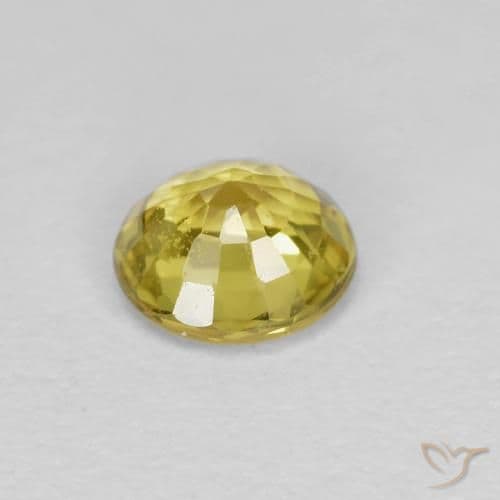 0.42ct Natural Medium Yellow Sapphire, Round Cut, 4.55 mm
