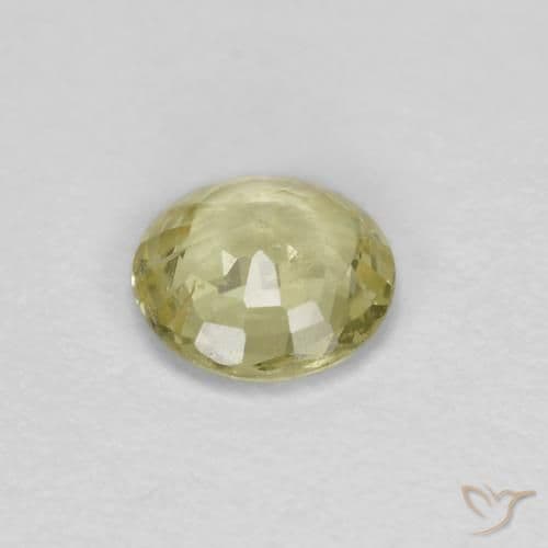 0.37ct Medium-Light Yellow Sapphire, Round Cut, 4.54 mm