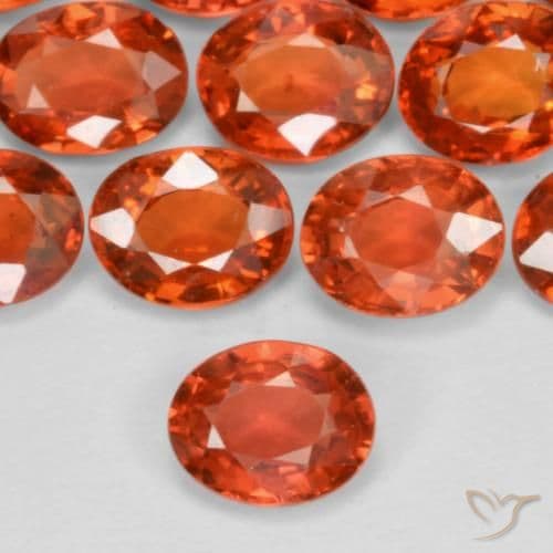 0.45ct Natural Intense Red Sapphire, Oval Cut, 5x4.1 mm