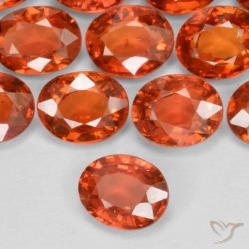 0.45ct Natural Intense Red Sapphire, Oval Cut, 5x4.1 mm