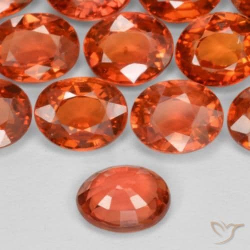 0.45ct Natural Intense Red Sapphire, Oval Cut, 5x4.1 mm