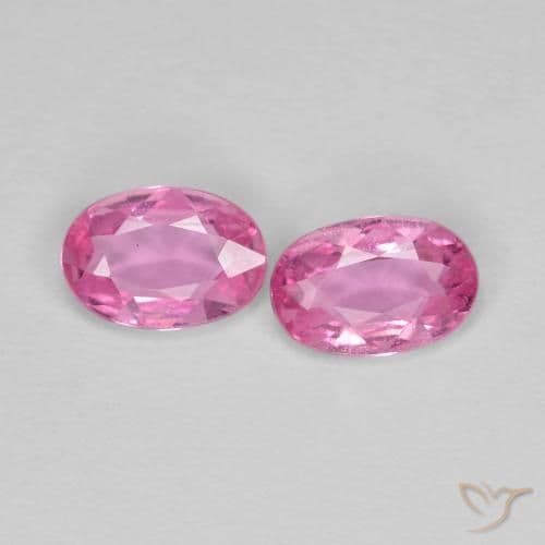 0.83ct Natural Intense Pink Sapphire, Oval Cut, 5.9x3.9 mm