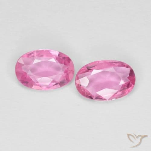 0.88ct Natural Intense Pink Sapphire, Oval Cut, 6.2x4.2 mm