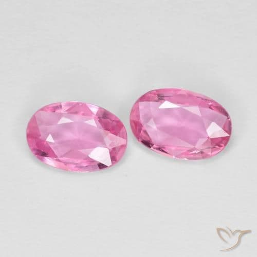 0.88ct Natural Intense Pink Sapphire, Oval Cut, 6.2x4.2 mm