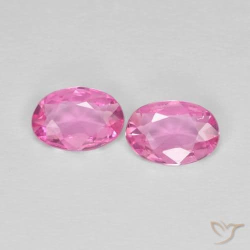 0.73ct Very Light Royal Purple Pink Sapphire, Oval Cut, 6.1x4.1 mm