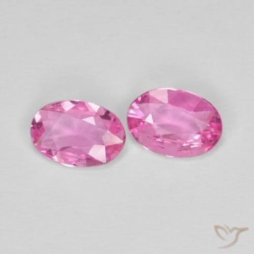 0.78ct Royal Purple Pink Sapphire, Oval Cut, 5.9x4.1 mm