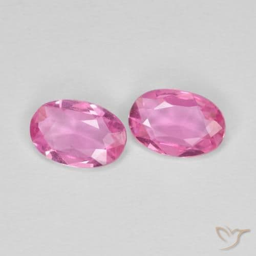 0.77ct Natural Medium Pink Sapphire, Oval Cut, 5.9x4 mm