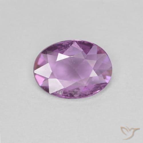 0.71ct Natural Pinkish Purple Sapphire, Oval Cut, 6.7x5 mm