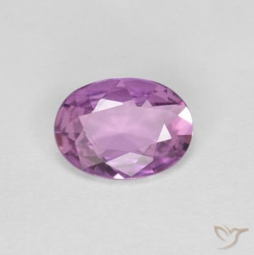 0.71ct Natural Pinkish Purple Sapphire, Oval Cut, 6.7x5 mm