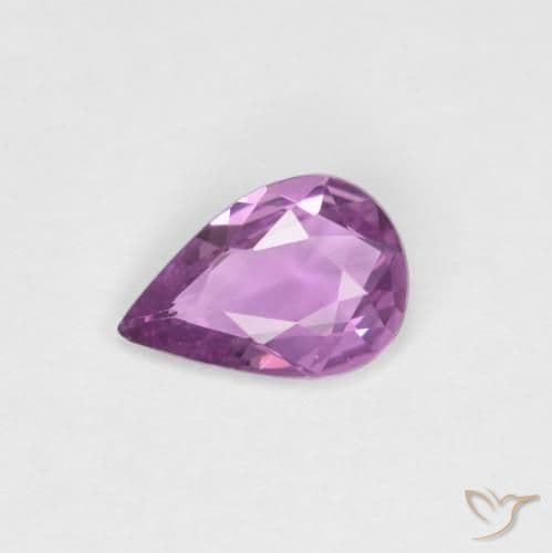 0.64ct Natural Deep Sangria Sapphire, Pear Shape, 7x4.7 mm