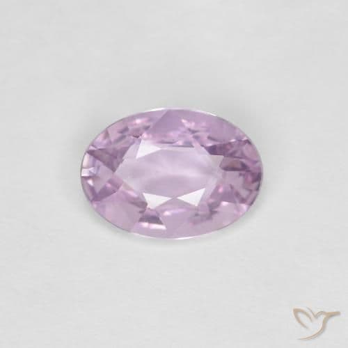 0.58ct Very Light Purple Sapphire, Oval Cut, 6.6x4.8 mm