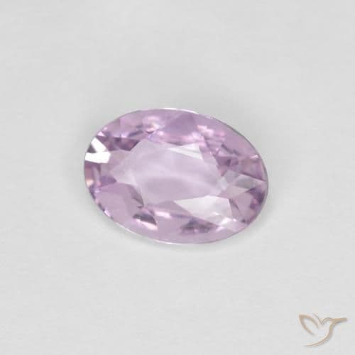0.58ct Very Light Purple Sapphire, Oval Cut, 6.6x4.8 mm
