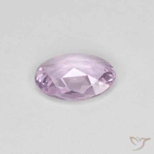 0.58ct Very Light Purple Sapphire, Oval Cut, 6.6x4.8 mm