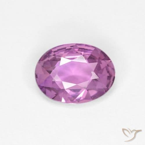 0.71ct Natural Pinkish Purple Sapphire, Oval Cut, 6.7x5 mm