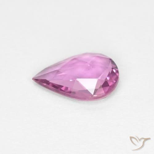 0.51ct Royal Purple Pink Sapphire, Pear Shape, 6.9x4.8 mm