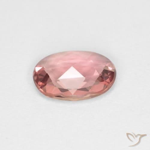 0.61ct Natural Light Pink Sapphire, Oval Cut, 6.7x4.9 mm