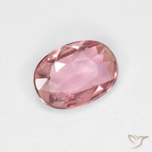 0.83ct Natural Light Hot Pink Sapphire, Oval Cut, 7.1x5.2 mm