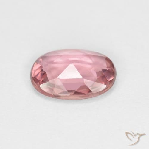 0.83ct Natural Light Hot Pink Sapphire, Oval Cut, 7.1x5.2 mm