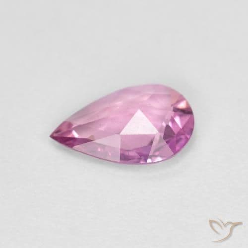 0.43ct Intense Purple Sapphire, Pear Shape, 6.6x4.5 mm