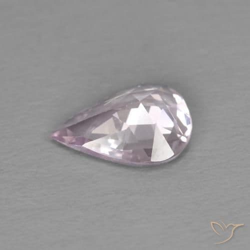 0.51ct Very Light Lavender Pink Sapphire, Pear Shape, 6.6x4.9 mm