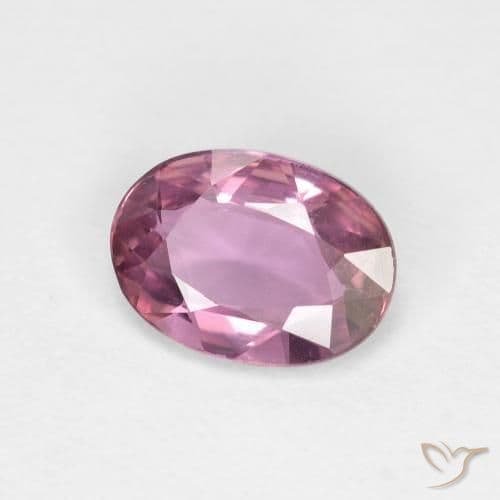 0.86ct Natural Light Magenta Sapphire, Oval Cut, 7.1x5.2 mm