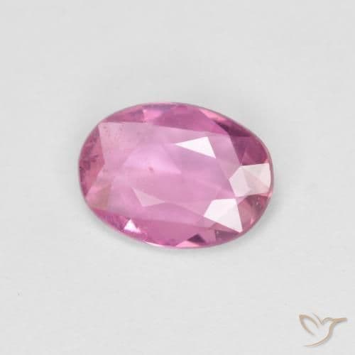 0.64ct Natural Intense Pink Sapphire, Oval Cut, 6.9x5 mm