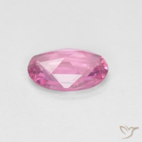 0.64ct Natural Intense Pink Sapphire, Oval Cut, 6.9x5 mm