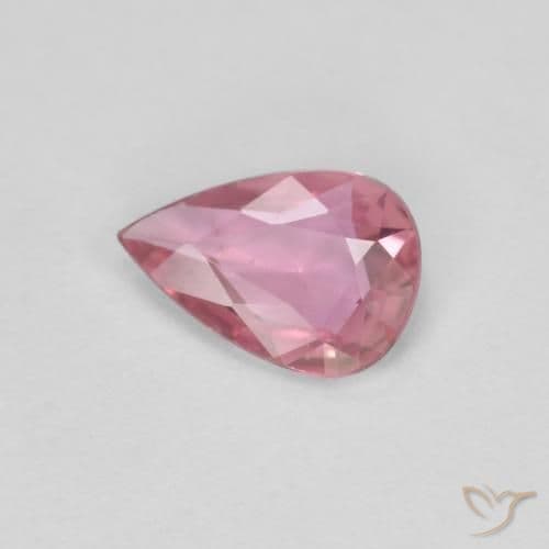 0.48ct Natural Hot Pink Sapphire, Pear Shape, 6.8x4.7 mm