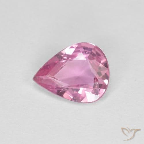 0.45ct Royal Purple Pink Sapphire, Pear Shape, 5.9x4.7 mm