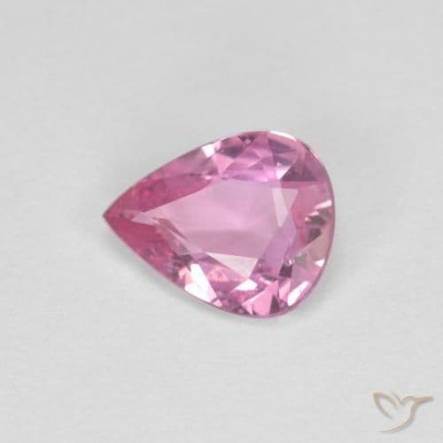 0.45ct Royal Purple Pink Sapphire, Pear Shape, 5.9x4.7 mm