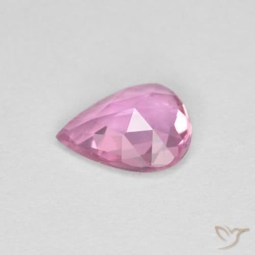 0.45ct Royal Purple Pink Sapphire, Pear Shape, 5.9x4.7 mm