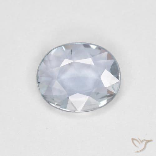 0.56ct Natural Bluish White Sapphire, Oval Cut, 6.1x5.1 mm