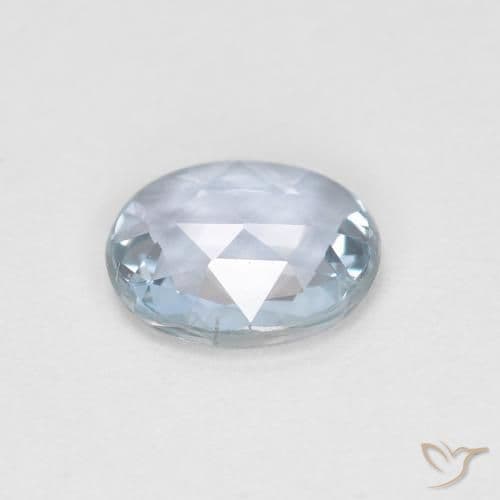 0.56ct Natural Bluish White Sapphire, Oval Cut, 6.1x5.1 mm