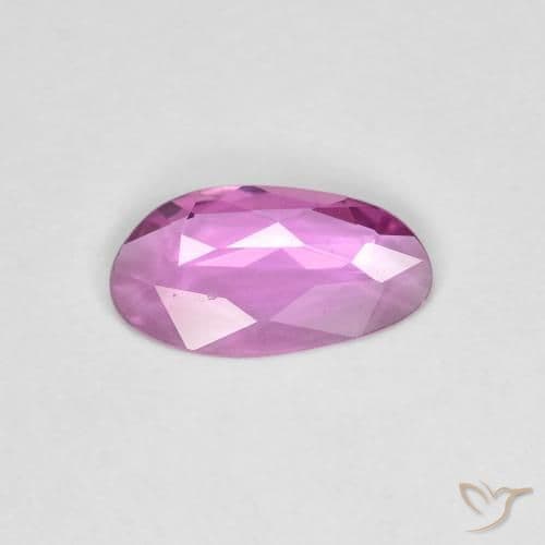 0.72ct Bright Pinkish Purple Sapphire, Fancy Shape, 8.7x4.8 mm