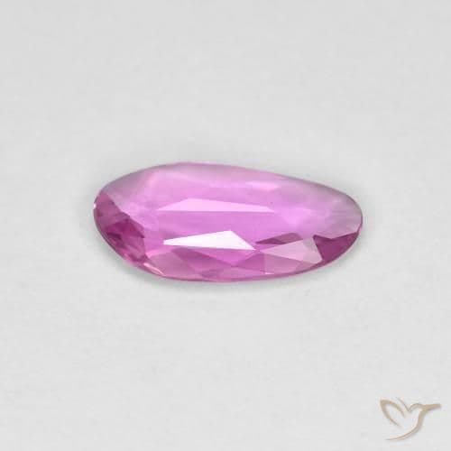 0.69ct Pinkish Purple Sapphire, Fancy Shape, 9.2x5 mm