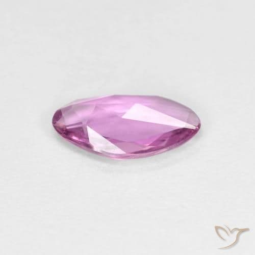 0.68ct Deep Pinkish Purple Sapphire, Fancy Shape, 8.3x5.1 mm