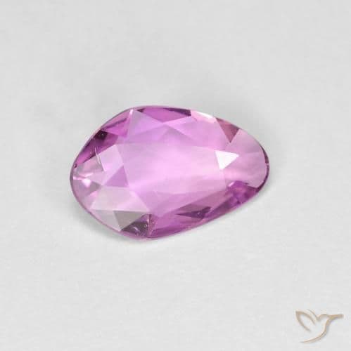 0.66ct Medium-Dark Purple Sapphire, Fancy Shape, 8.1x5.3 mm