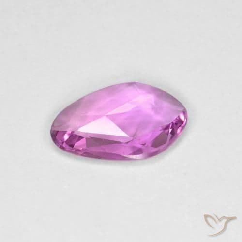0.66ct Medium-Dark Purple Sapphire, Fancy Shape, 8.1x5.3 mm
