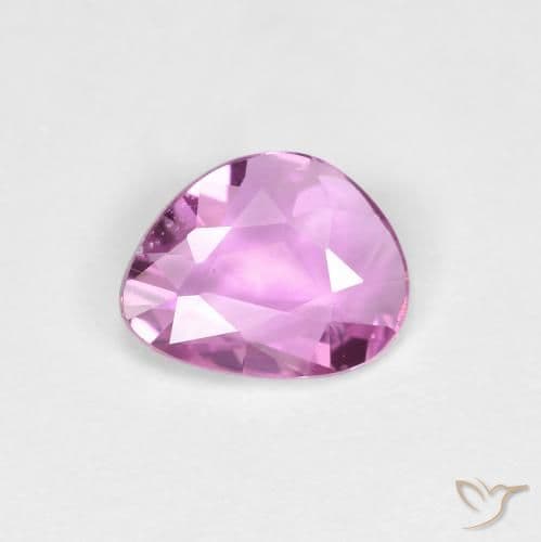 0.66ct Pinkish Purple Sapphire, Fancy Shape, 7x5.5 mm