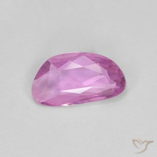 0.67ct Intense Pinkish Purple Sapphire, Fancy Shape, 8.3x4.5 mm