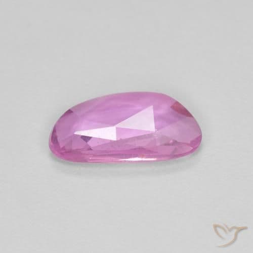 0.67ct Intense Pinkish Purple Sapphire, Fancy Shape, 8.3x4.5 mm