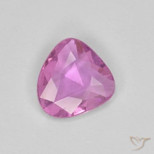 0.71ct Pinkish Purple Sapphire, Fancy Shape, 6.5x6.2 mm