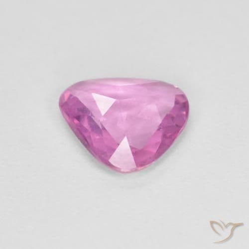 0.61ct Light Royal Purple Pink Sapphire, Trillion, 6.4x6 mm
